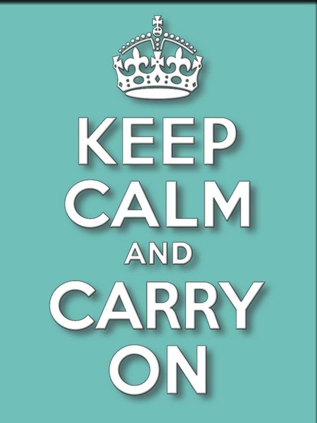 平面设计:keep calm and carry on