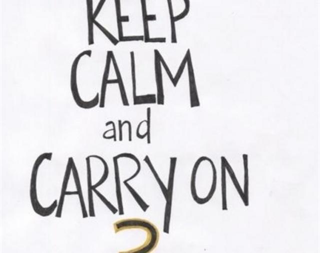 平面设计:keep calm and carry on
