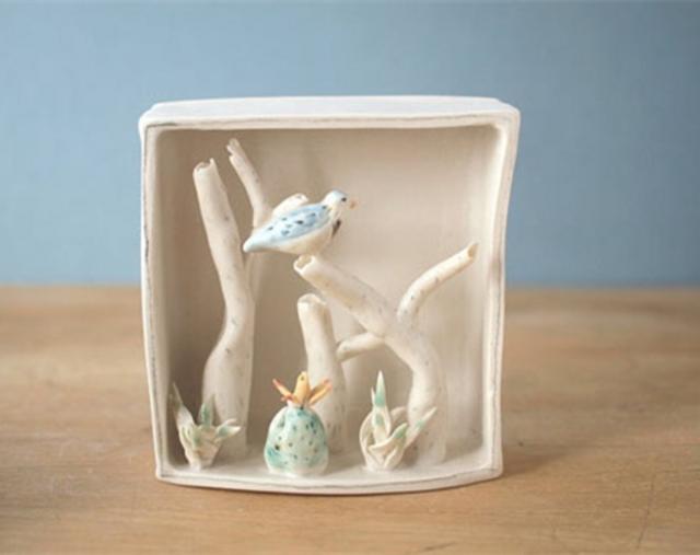 很萌很清新的陶艺作品