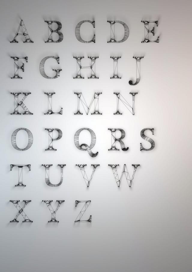 abcde字母创意大集合